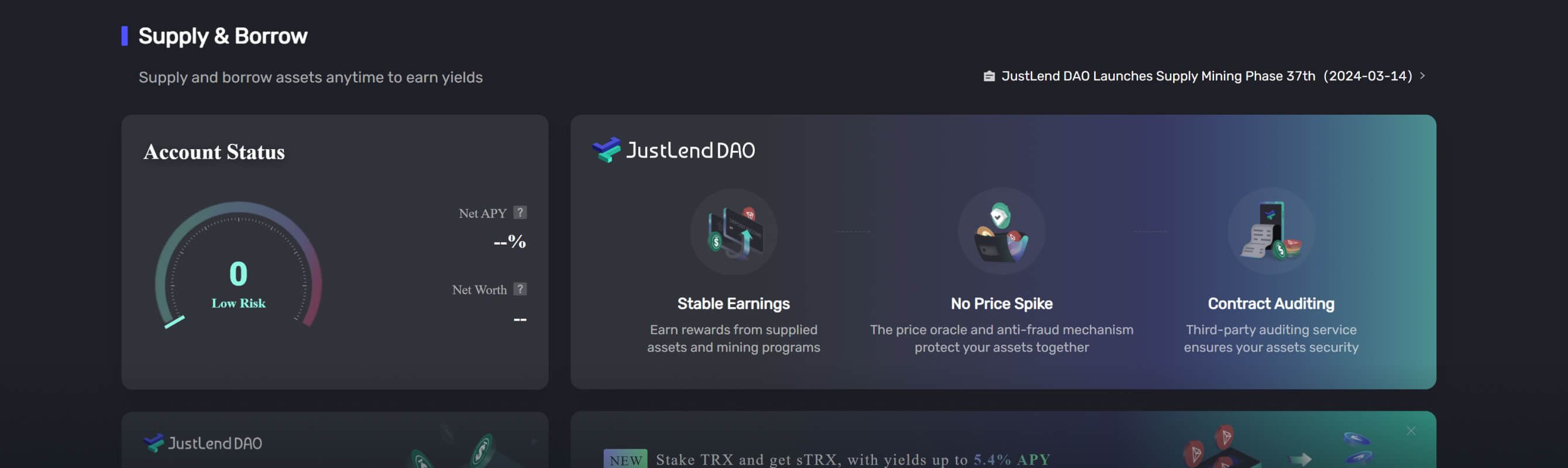 JustLend DAO - JustMoney Explorer